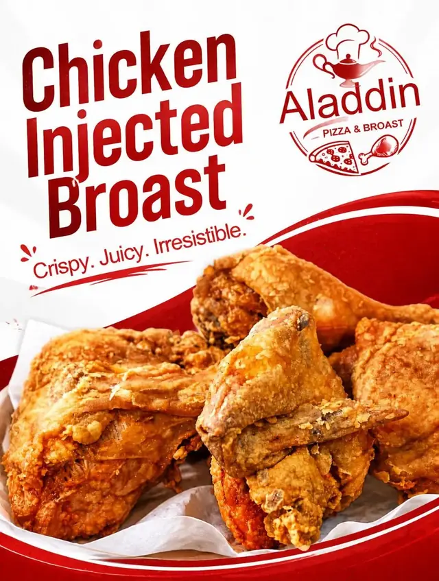 Crispy injected broast pieces.